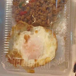 ข้าวราดแกงทุกเมนู+ไข่ดาว2กล่อง130บาทโปรโมชั่นลด20%