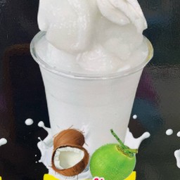 มะพร้าวปั่นนมสด