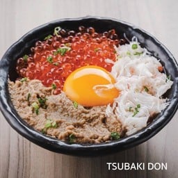 Tsubaki Don  ข้าวหน้าเนื้อปูซูไว มันปู ไข่ปลาแซลมอน