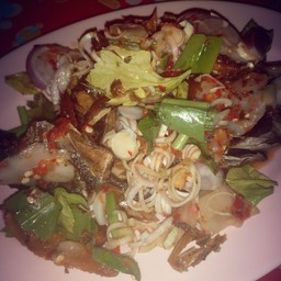 ยำปลากดกรอบ