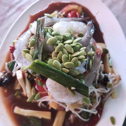 ตำมั่วกุ้งสด