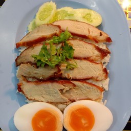 ข้าวหมูแดงล้วน + ไข่