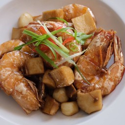 กุ้งแชบ๊วยอบซีอิ๊ว