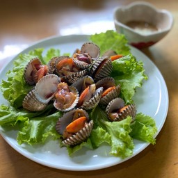 หอยแครงลวกจิ้ม