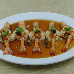 กุ้งนึ่งกระเทียม