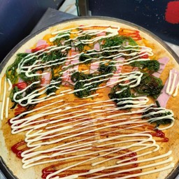 Spicy Vegetable Sauce + Seaweed Salad + Ham