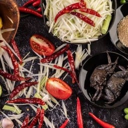 จุดตรวจ 8  ( กะเพราถาด ตำ&ยำ หมูกระทะ ) คลองสี่ลาดสวาย