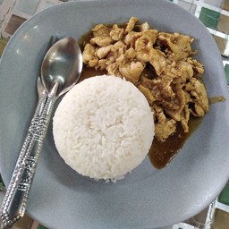 ข้าวกระเทียม หมูชิ้น, หมูสับ, ไก่, ไส้กรอก