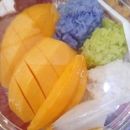 ป้าแดง !! ข้าวเหนียวมะม่วง(ตลาดหลักเมือง)