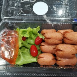 ไส้กรอกทอด 8 ชิ้น เจ