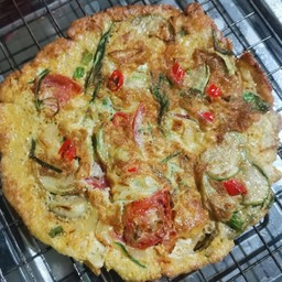 ไข่เจียวซะป๊ะผัก