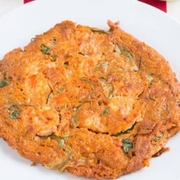 ไข่เจียวผัดพริกแกงหมู