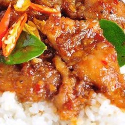 ข้าวราดพริกเผากุ้ง