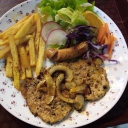 สเต็กไก่พริกไทยดำ