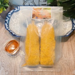 กุ้งทอดกรอบชีสเยิ้ม 2 ชิ้น แบบนำไปทอดเอง