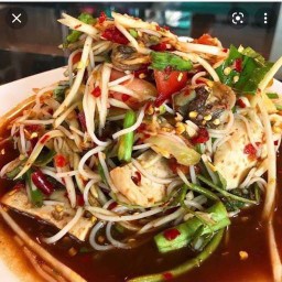 ปลาเผาโดดร่ม+ส้มตำแซ่บเลย