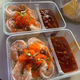 สปาเก็ตตี้ชอสกุ้ง+ไข่กุ้ง