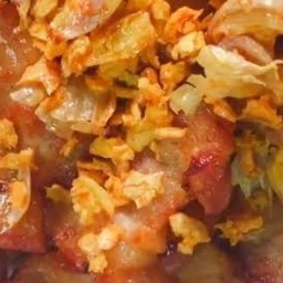 หมูทอดกระเทียม(กับข้าว)