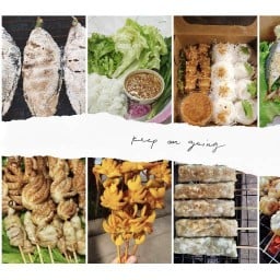 หมึกย่าง&เมี่ยงปลาเผา