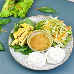ขนมจีนทรงเครื่องเจ