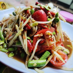 ตำปูปลาร้า   พริก 100เม็ด