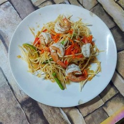 ตำไทยกุ้งสุก