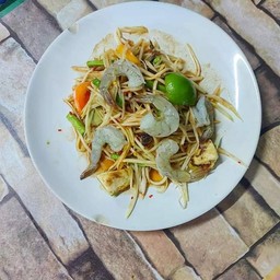 ตำปูปลาร้ากุ้งสด