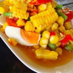 ตำข้าวโพด..ไข่เค็ม