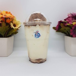 นมสดปั่นภูเขาไฟ