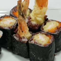 ข้าวไรซ์เบอร์รมากิไส้กุ้งเทมปุระ