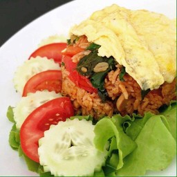 ข้าวผัดต้มยำกุ้งไข่ข้น