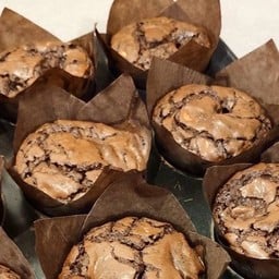 มัฟฟินช๊อคโกแล็ตและกล้วยหอม