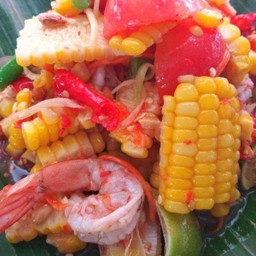 ตำข้าวโพดกุ้งสุก