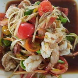 ตำกุ้งสุก