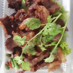 เนื้อทอดติดมัน