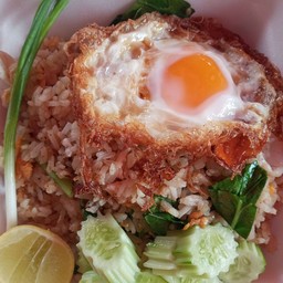 ข้าวผัดทะเล+ไข่ดาว