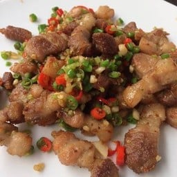 (20)คั่วพริกเกลือราดข้าว 香辣炒饭