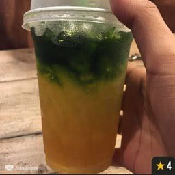 ชาเขียวน้ำผึ้งมะนาวเย็น