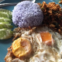 ข้าวกะเพราไก่ไข่ดาว
