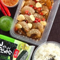 (ชุดใหญ่) กุ้งดองซีอิ๊วเกาหลี X สาหร่ายเกาหลี X ข้าว X น้ำจิ้มซีฟู้ด