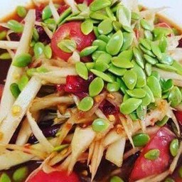 [คิดฮอดแฟน ลด15%] ตำปูปลาร้าใส่เม็ดกระถิน