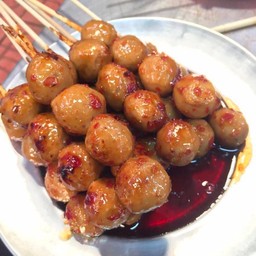 ลูกชิ้นเนื้อปิ้ง(เนื้อล้วน)