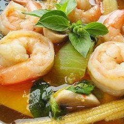 แกงเลียงกุ้งสด