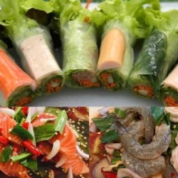 สลัดโรลไส้ทะลัก & ยำแซ่บสุดซอย