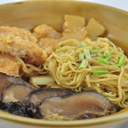 เนื้อกะพงอบบะหมี่