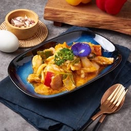 ปลาหมึกผัดไข่เค็ม