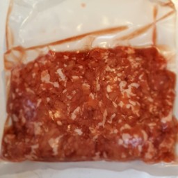 เนี้อบดไม่ติดมัน500g.