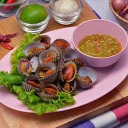 หอยแครง เผา