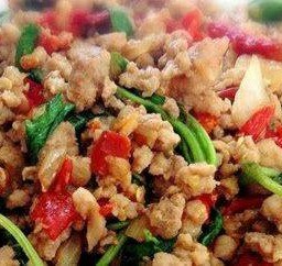 ข้าวราดกะเพราหมูสับ