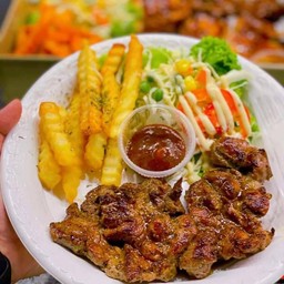 สเต็กหมูพริกไทยดำ